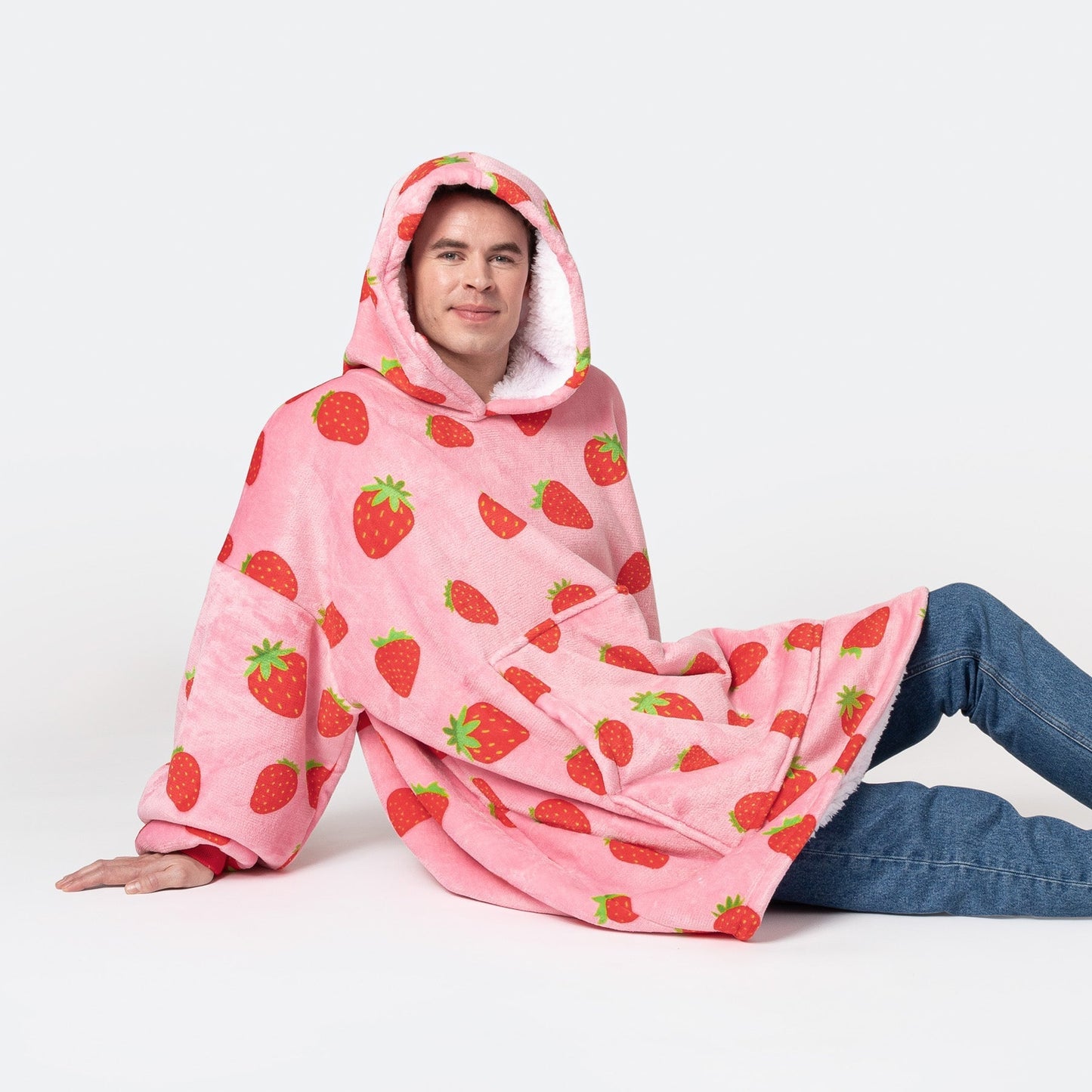 Jordbær HappyHoodie