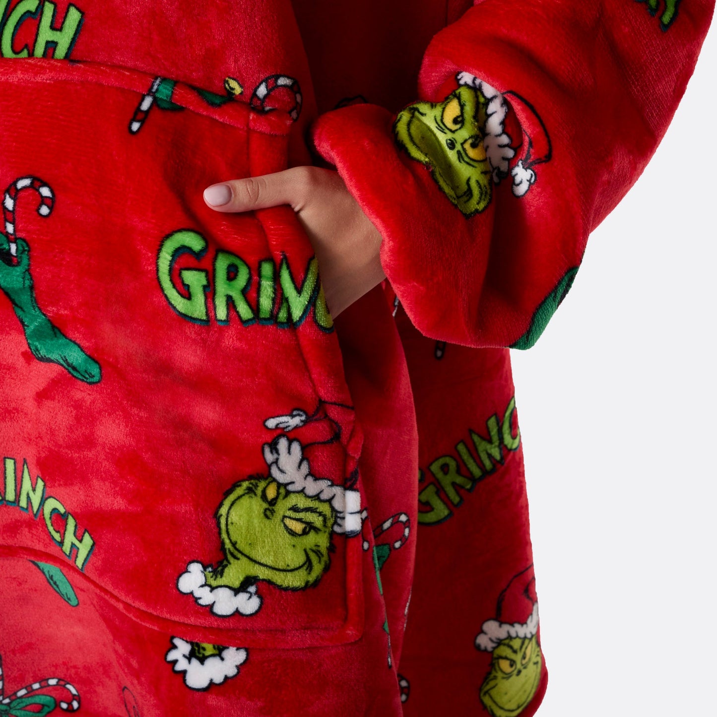 Grinchen Rød HappyHoodie