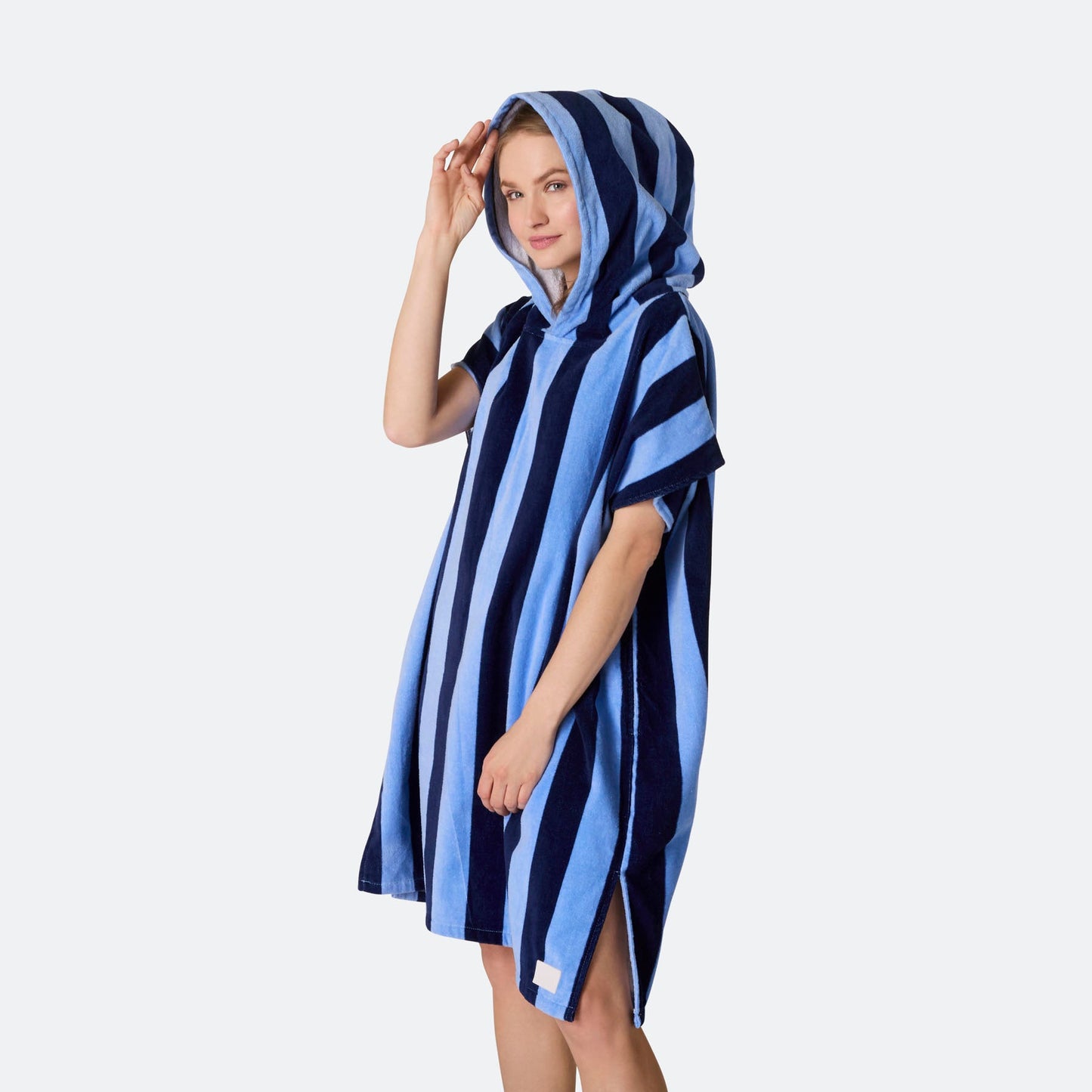 Stripete Blå Badeponcho