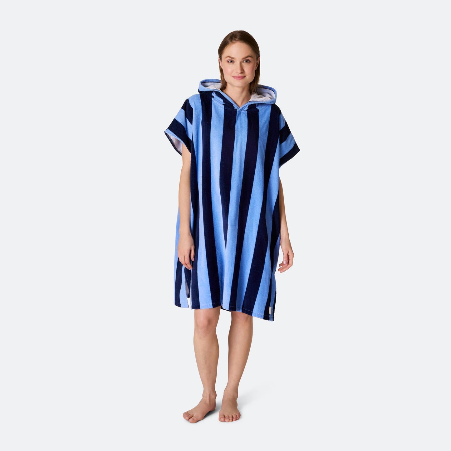 Stripete Blå Badeponcho