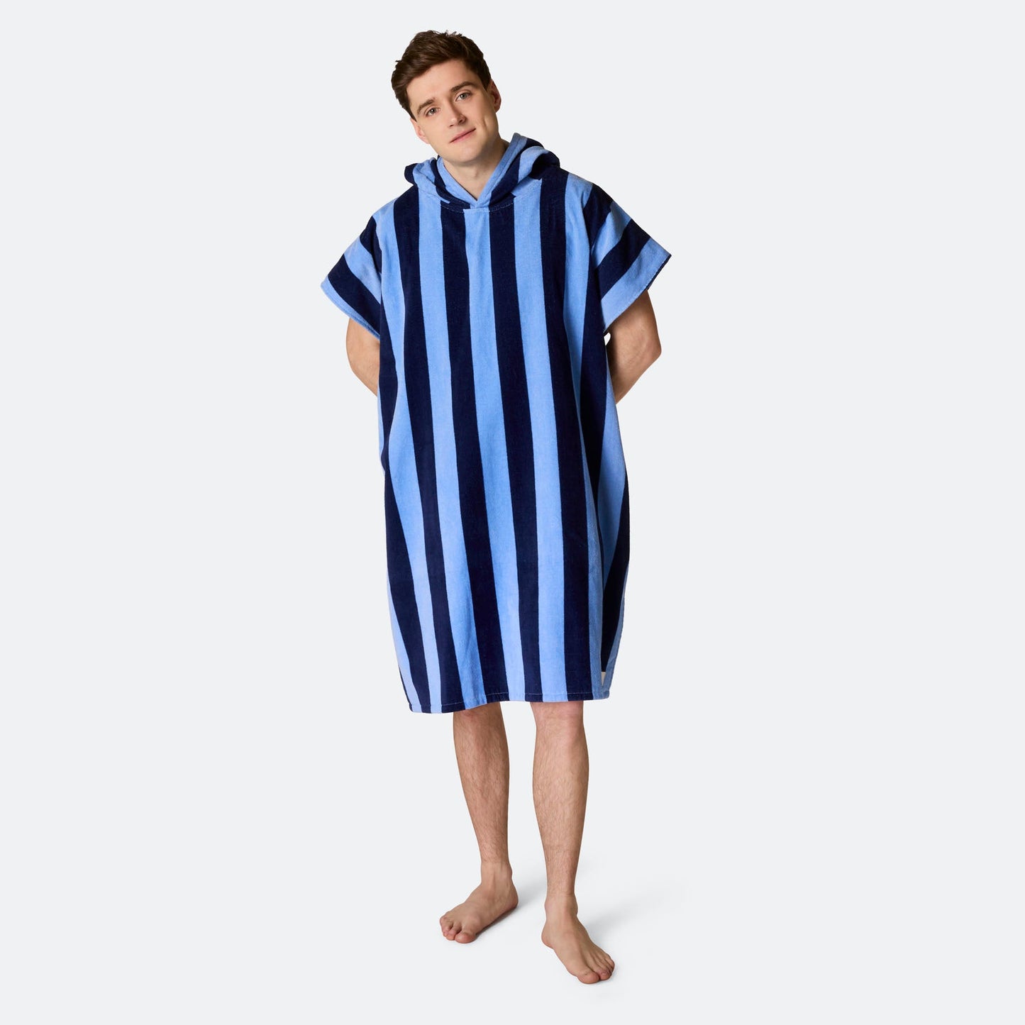 Stripete Blå Badeponcho