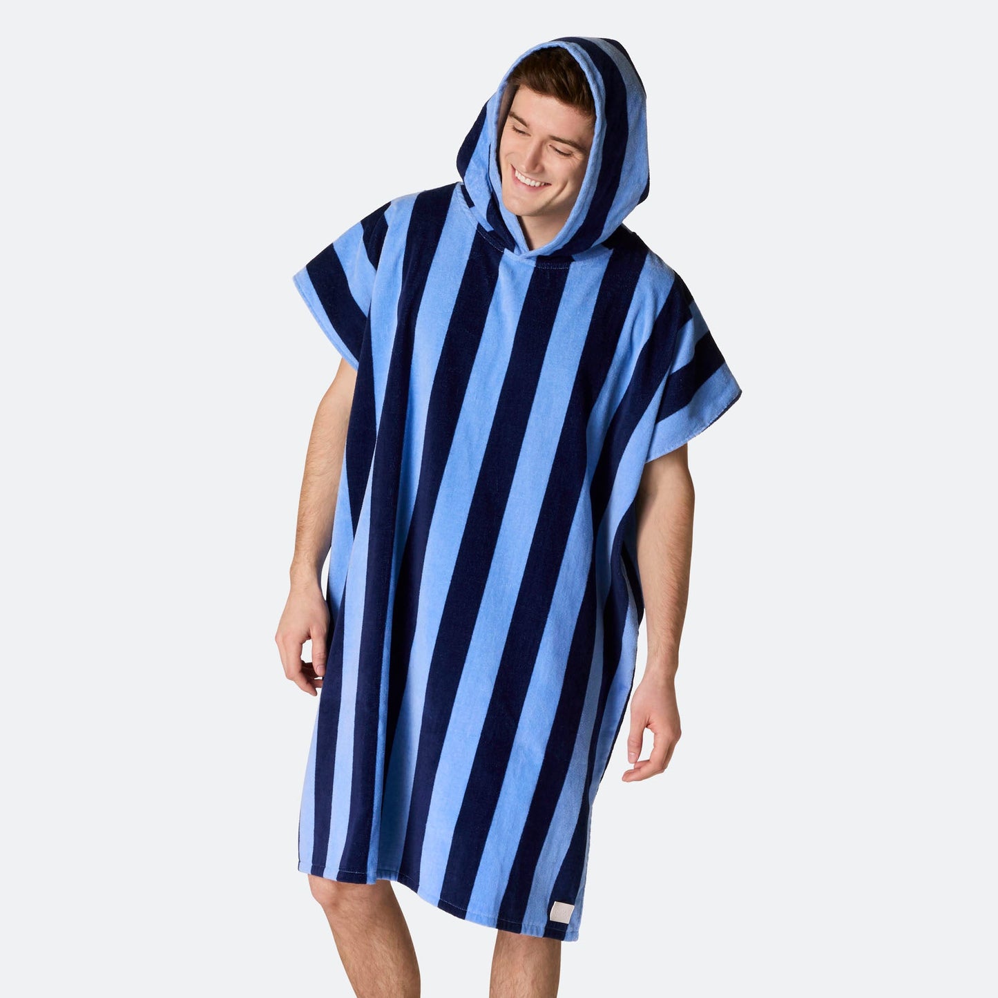 Stripete Blå Badeponcho