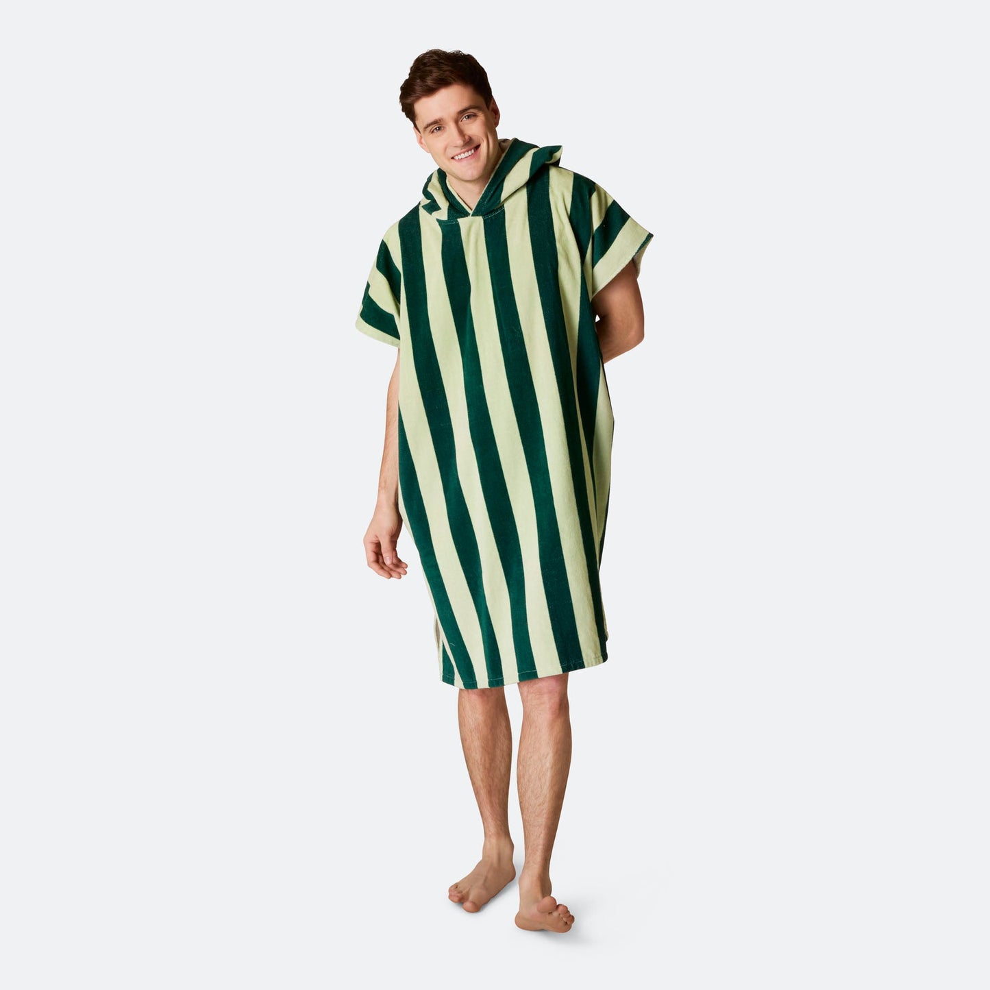 Stripete Grønn Badeponcho