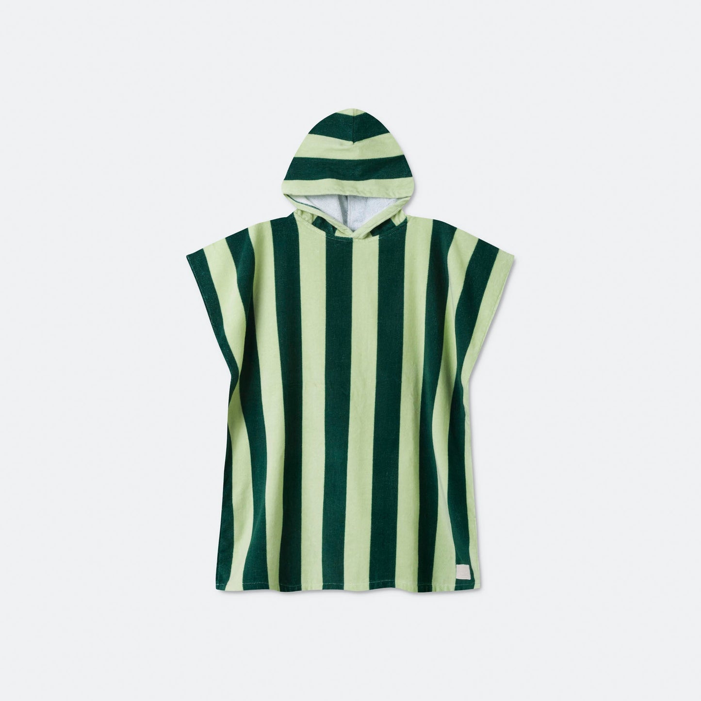 Stripete Grønn Badeponcho Barn