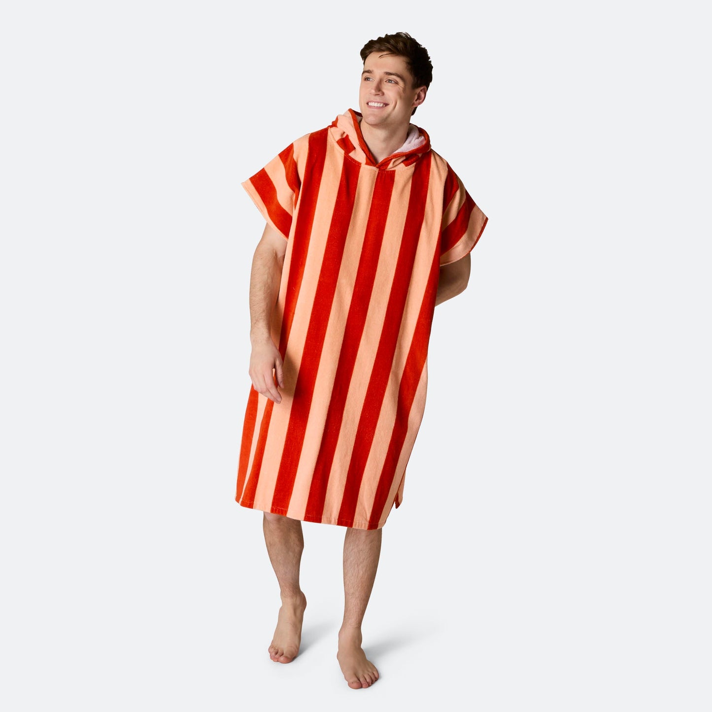 Stripete Rød Badeponcho