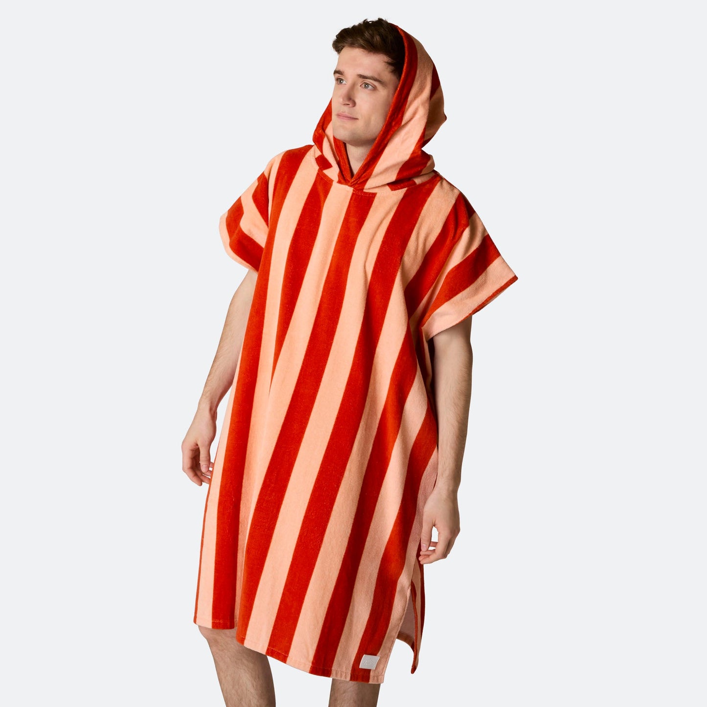 Stripete Rød Badeponcho