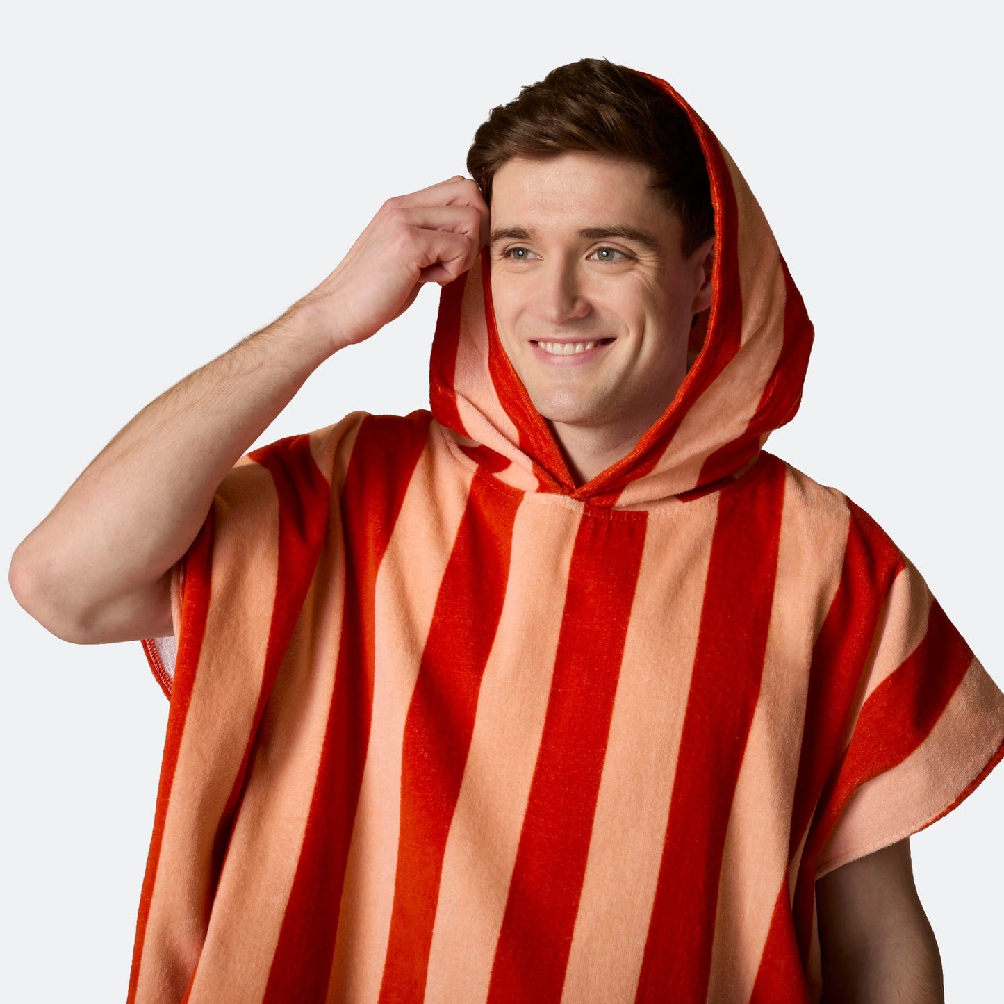 Stripete Rød Badeponcho