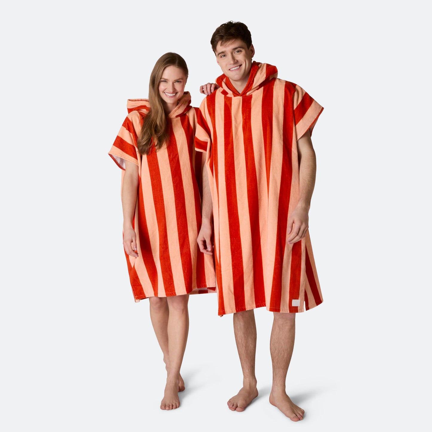 Stripete Rød Badeponcho