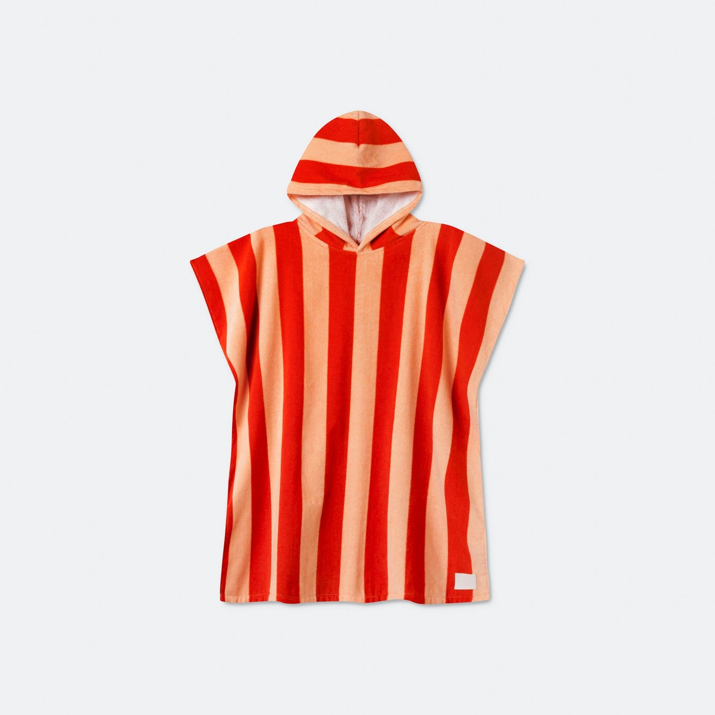Stripete Rød Badeponcho Barn