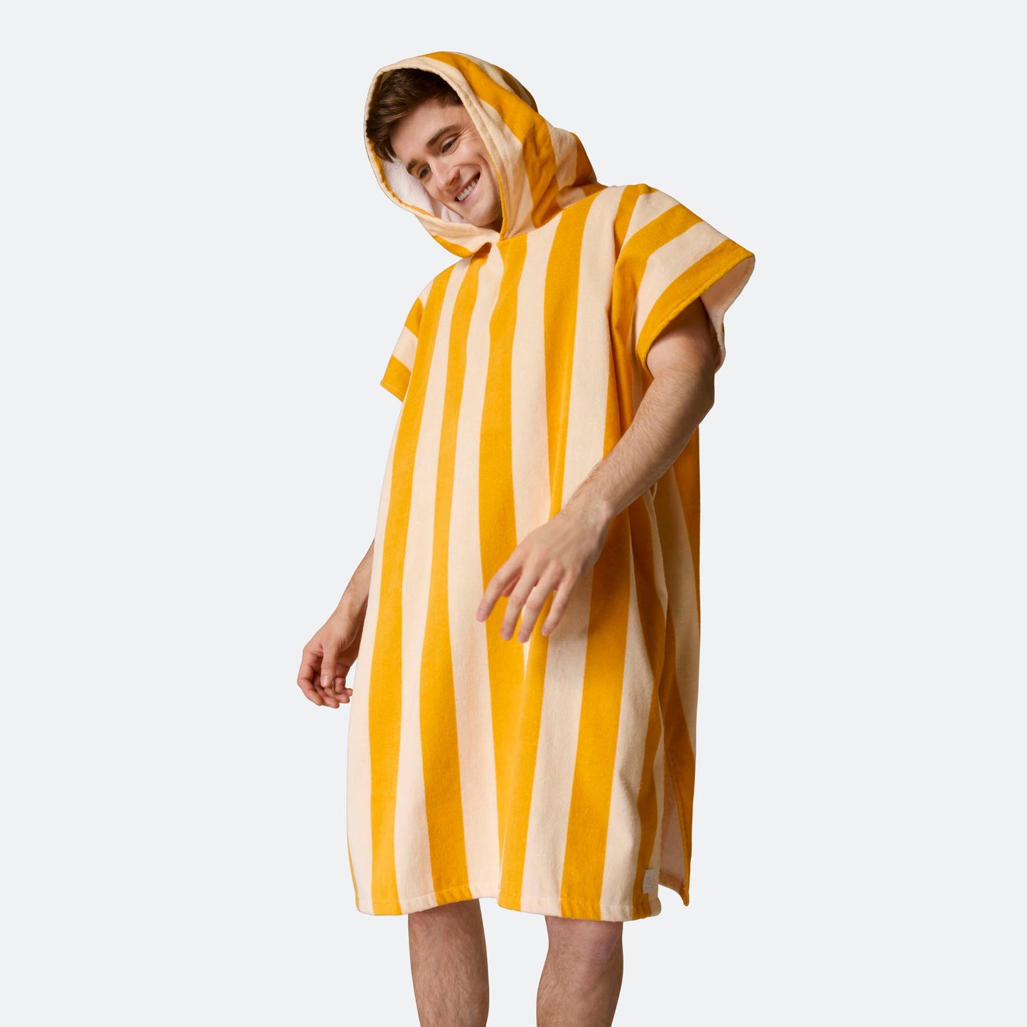 Stripete Gul Badeponcho