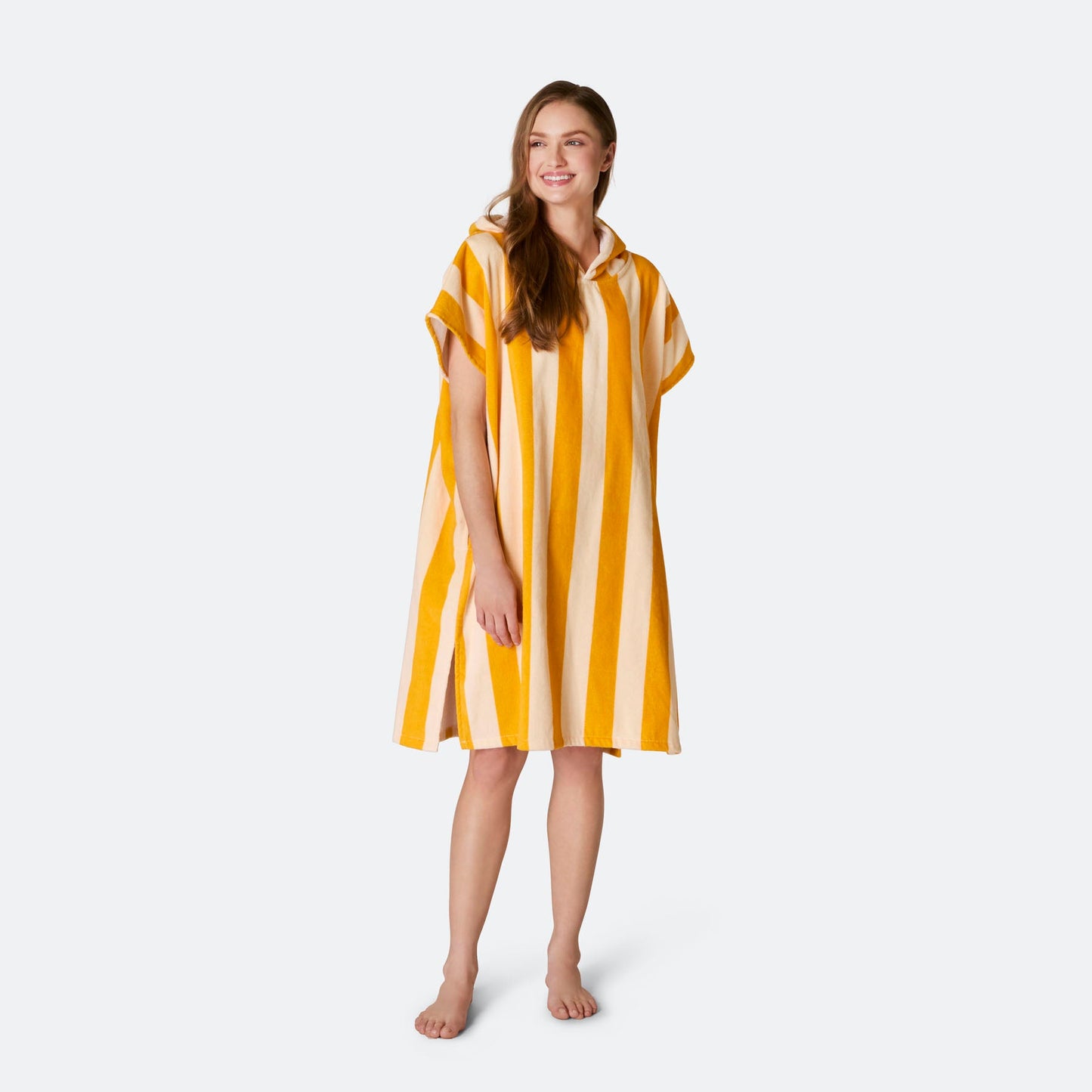 Stripete Gul Badeponcho