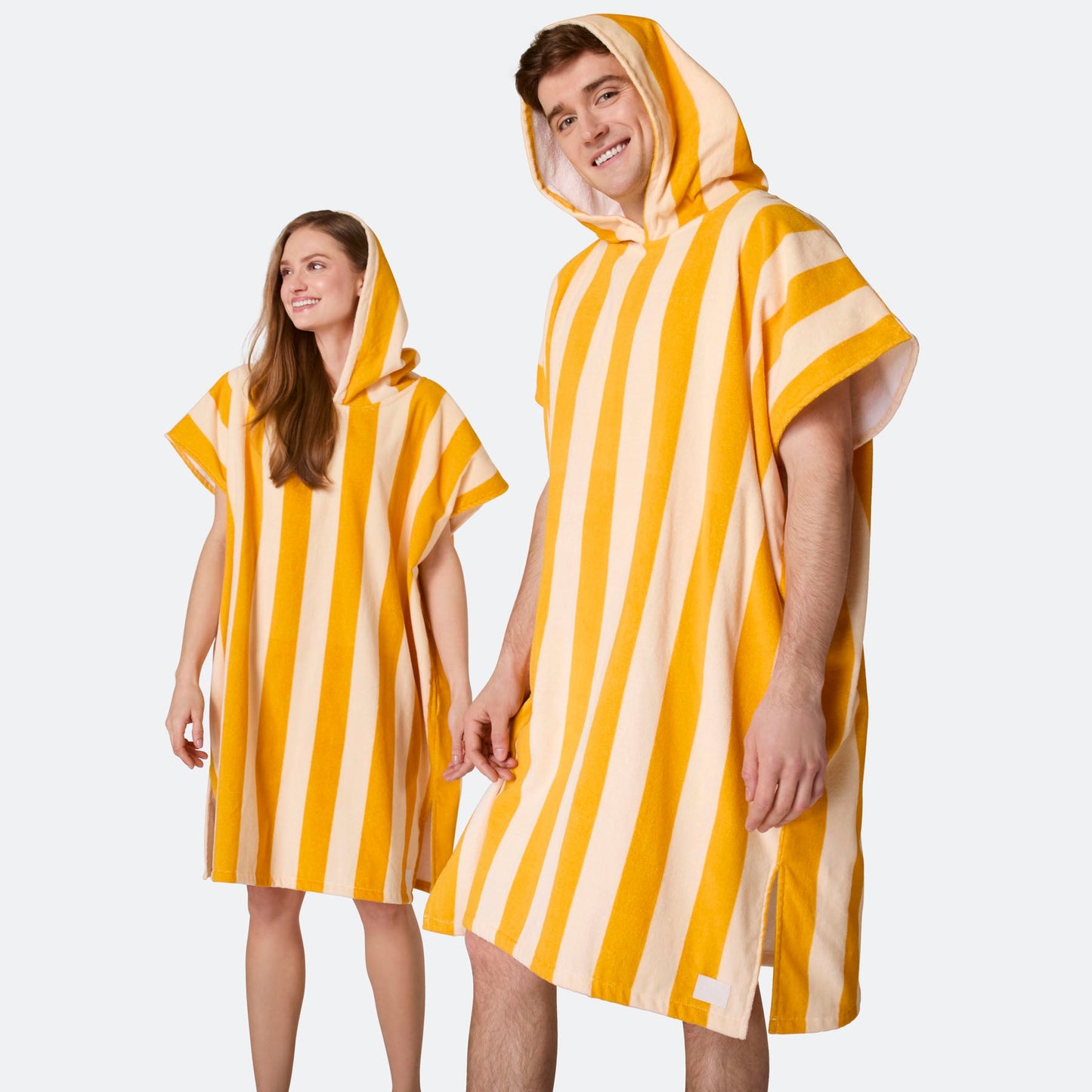 Stripete Gul Badeponcho