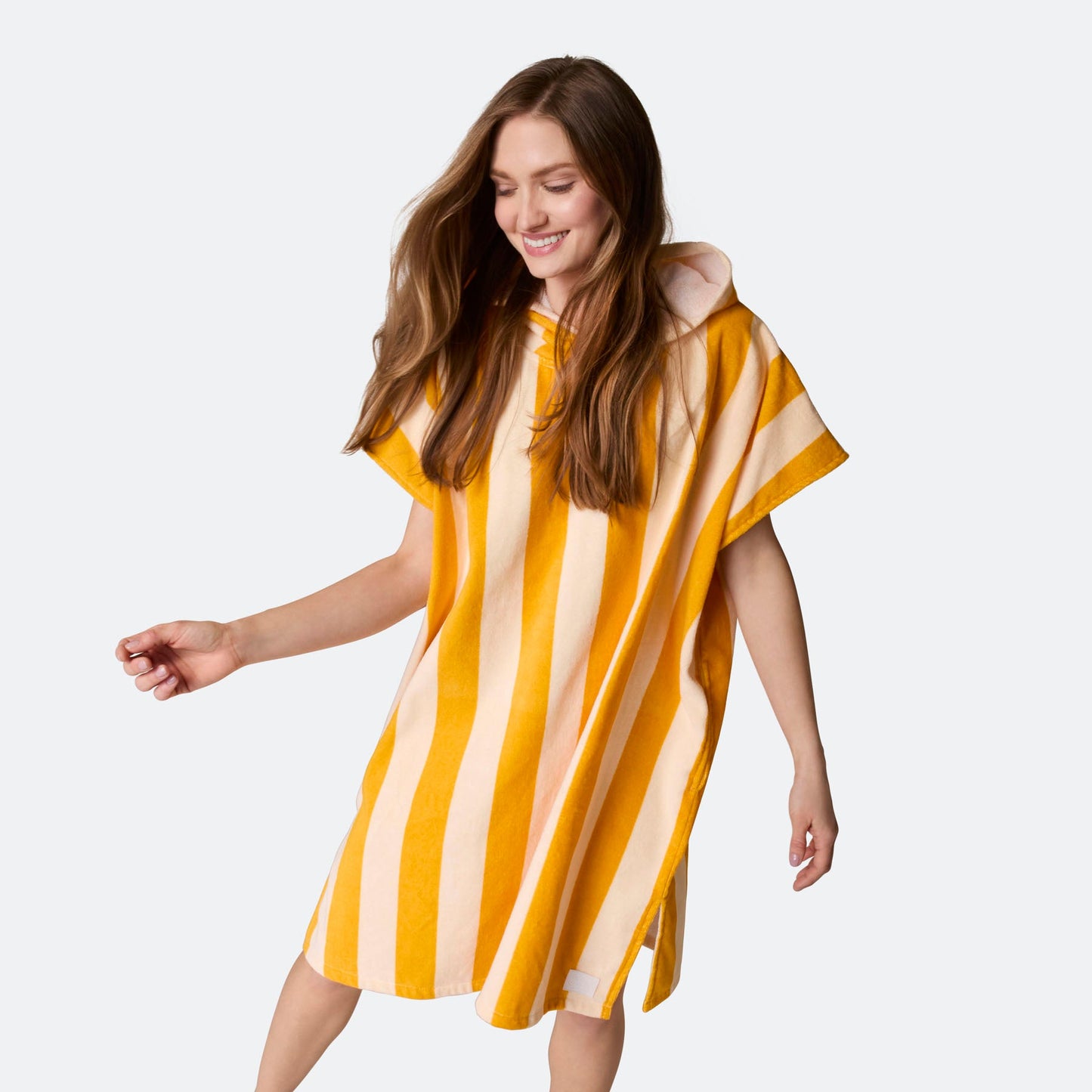 Stripete Gul Badeponcho
