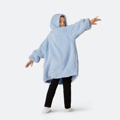 Blå Sherpa HappyHoodie Barn