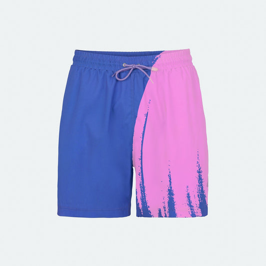 Fargeskiftende Badeshorts Lilla/Rosa