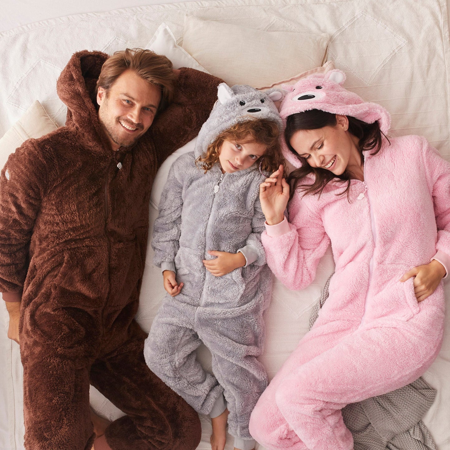 Grå Teddy Onesie Herre