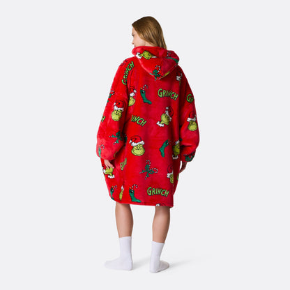 Grinchen Rød HappyHoodie