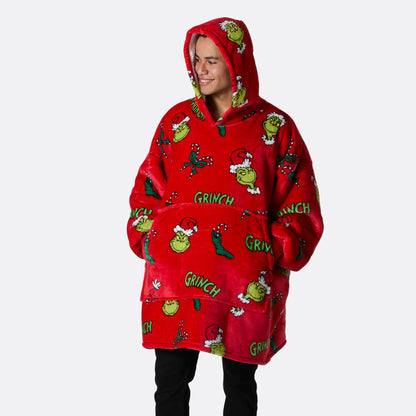 Grinchen Rød HappyHoodie