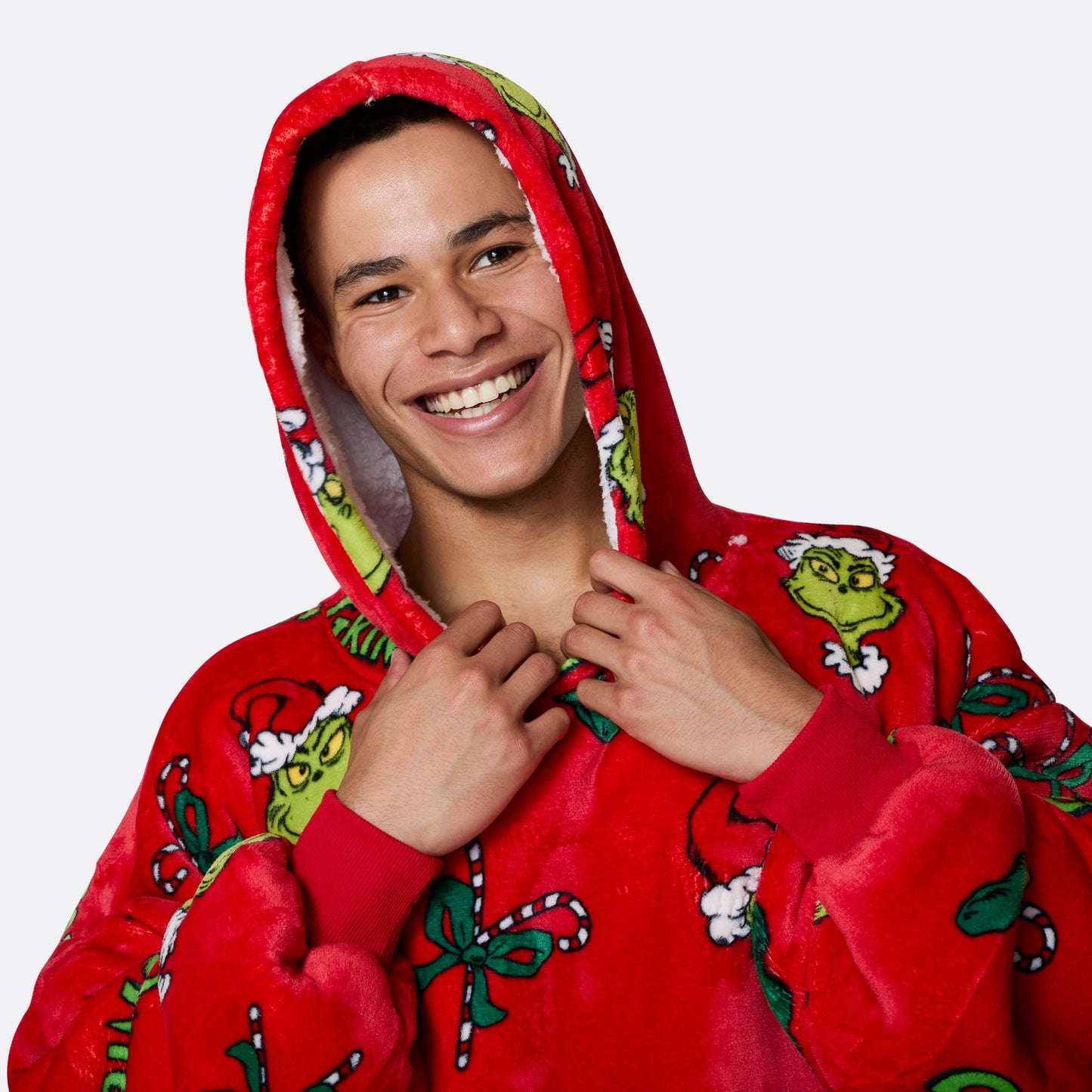 Grinchen Rød HappyHoodie