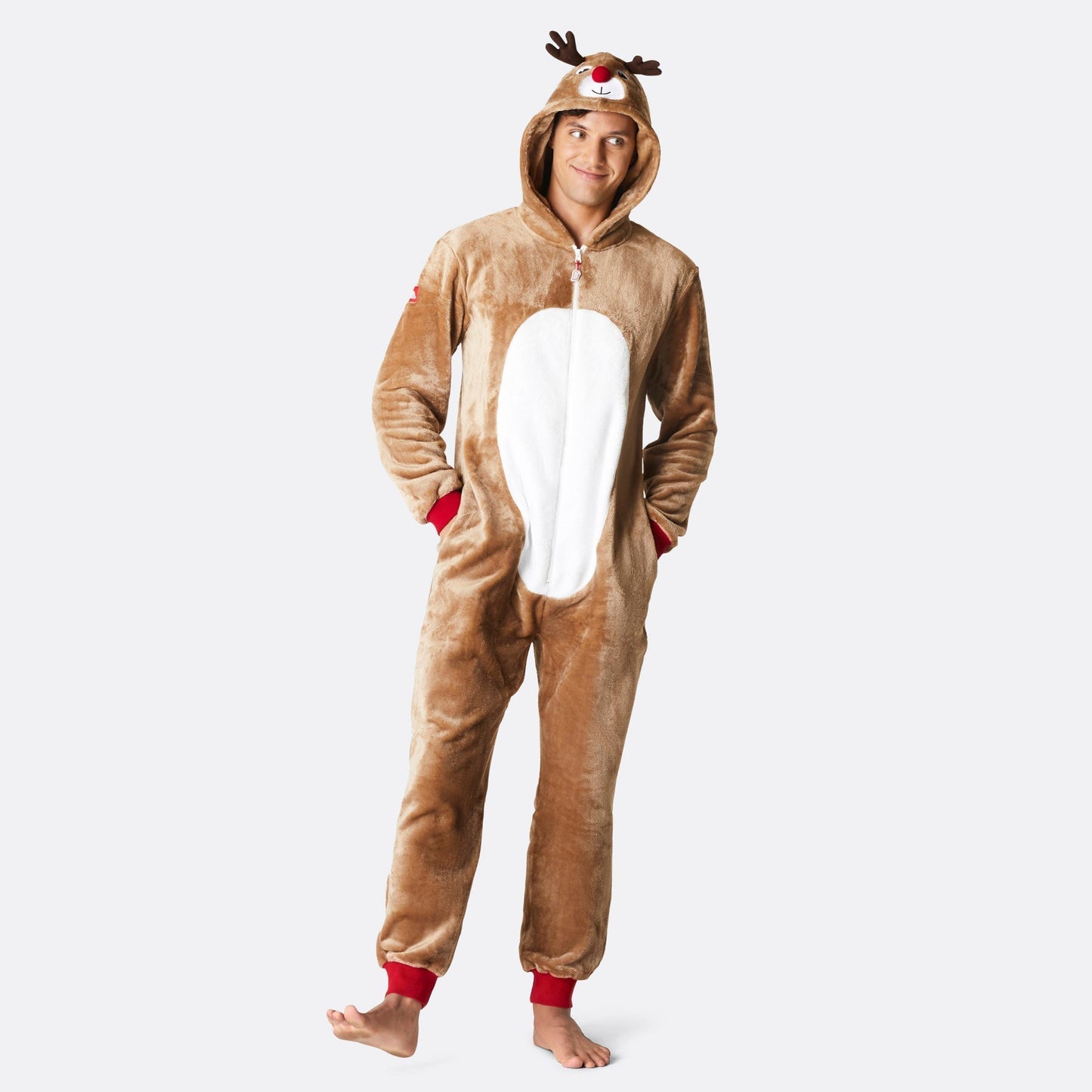 Reinsdyr Onesie Herre