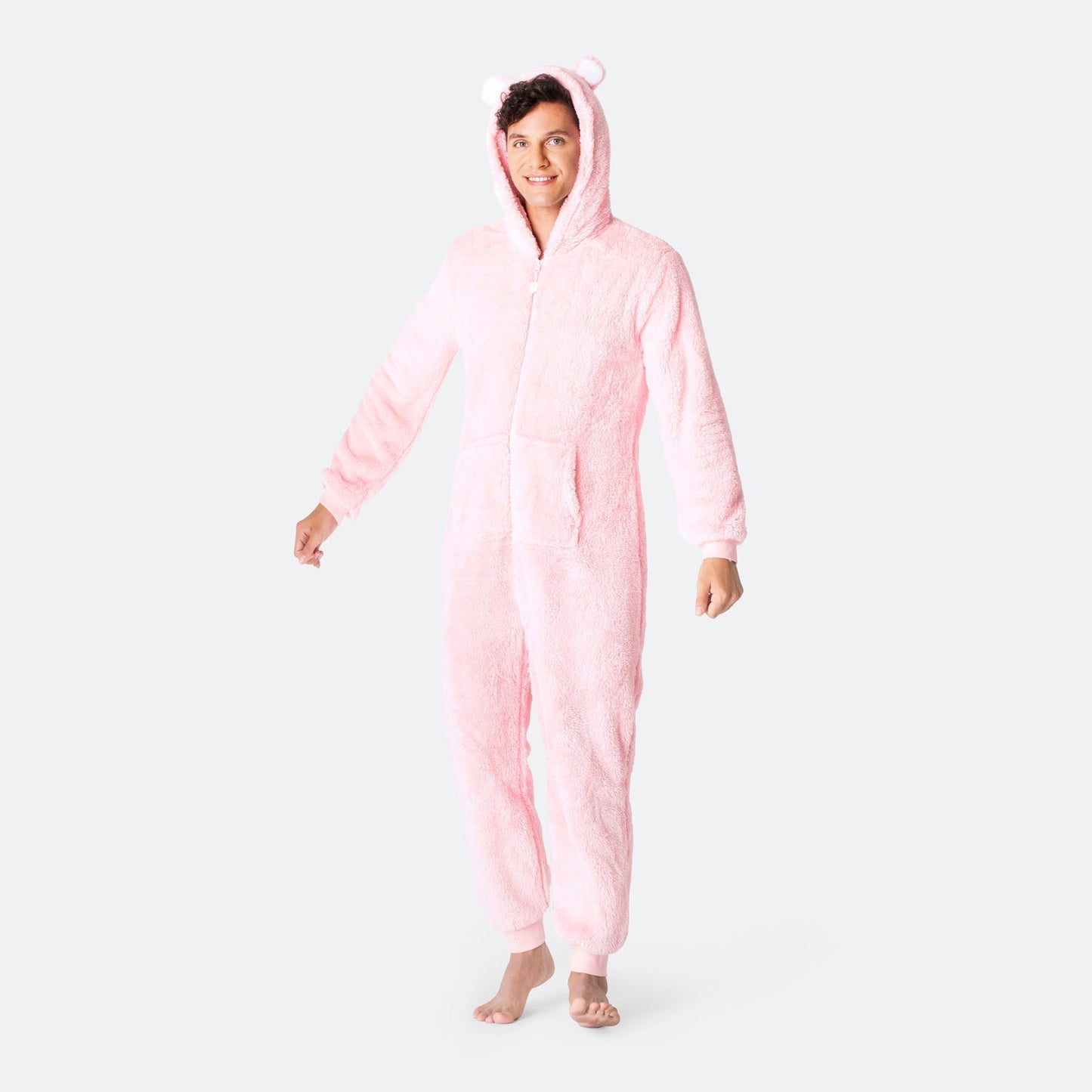 Rosa Teddy Onesie Herre