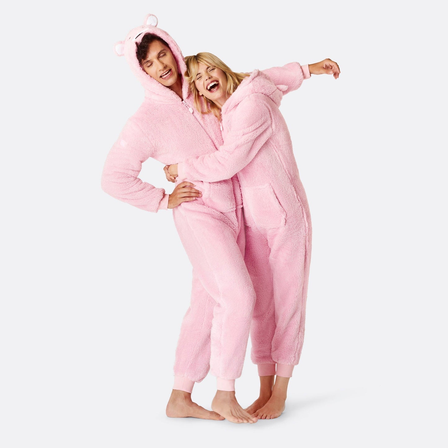 Rosa Teddy Onesie Herre