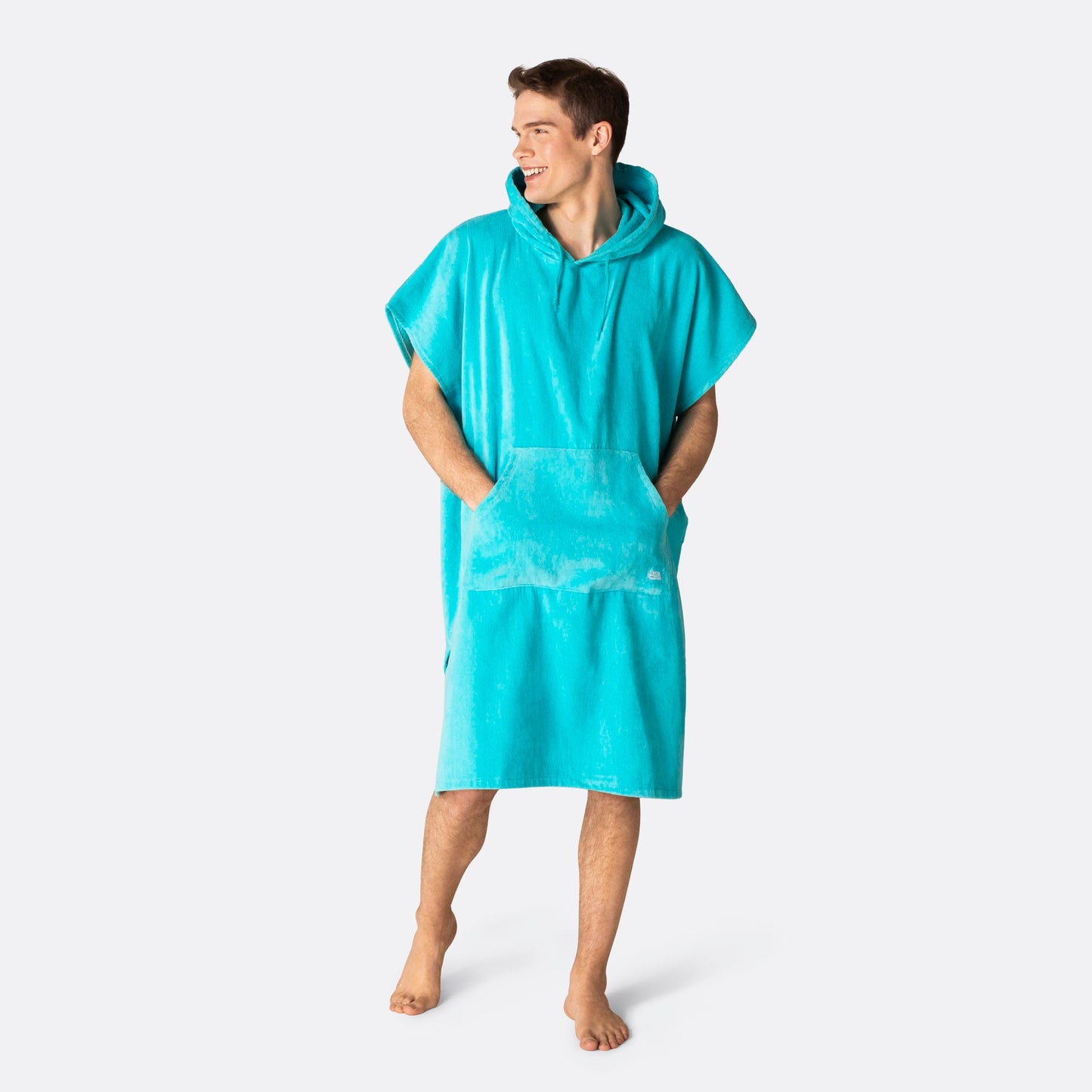 Korallblå Badeponcho