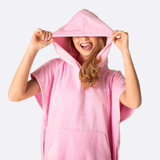 Bubblegum Rosa Badeponcho