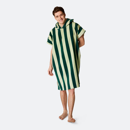 Stripete Grønn Badeponcho