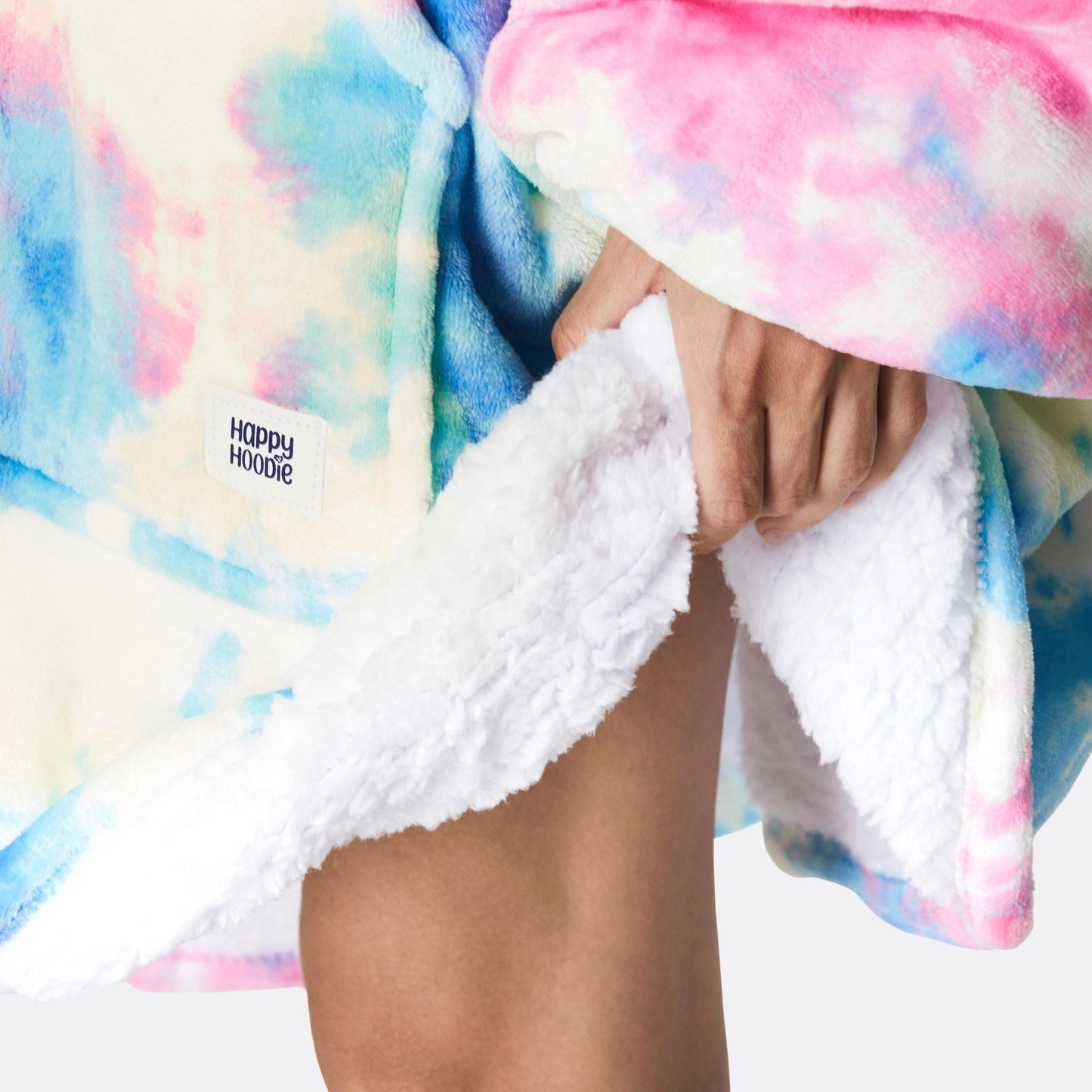 Tie Dye Blå HappyHoodie