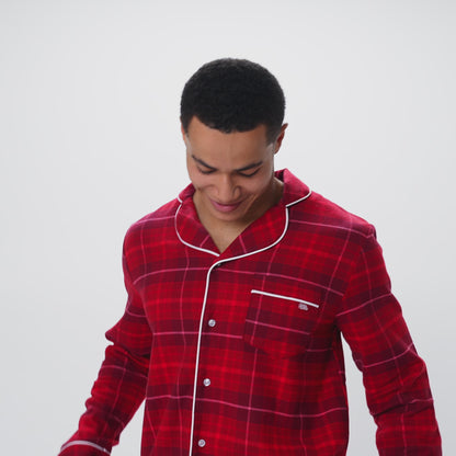 Flanell Rød Julepysj Herre