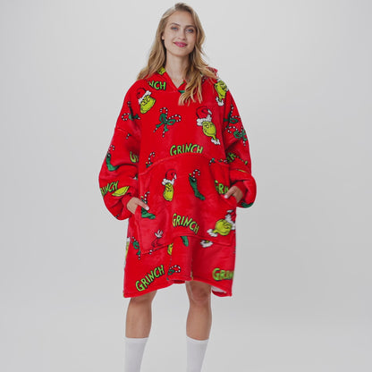 Grinchen Rød HappyHoodie